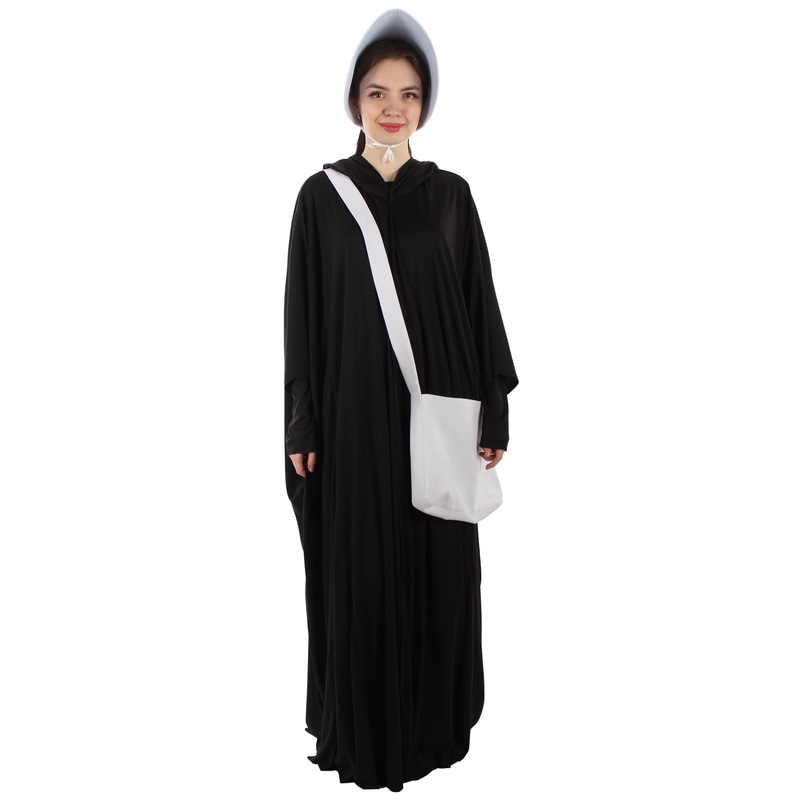 Women's Handmaid Full Set 5 Pc Costume | Black Fancy Costume