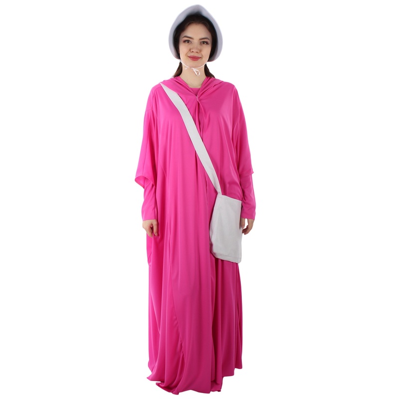 Women's Handmaid Full Set Costume |  Fuchsia Fancy Costume