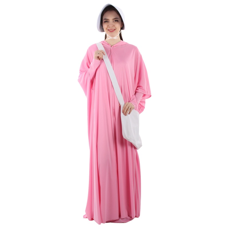 Women's Handmaid Full Set Costume | Pink Fancy Costume