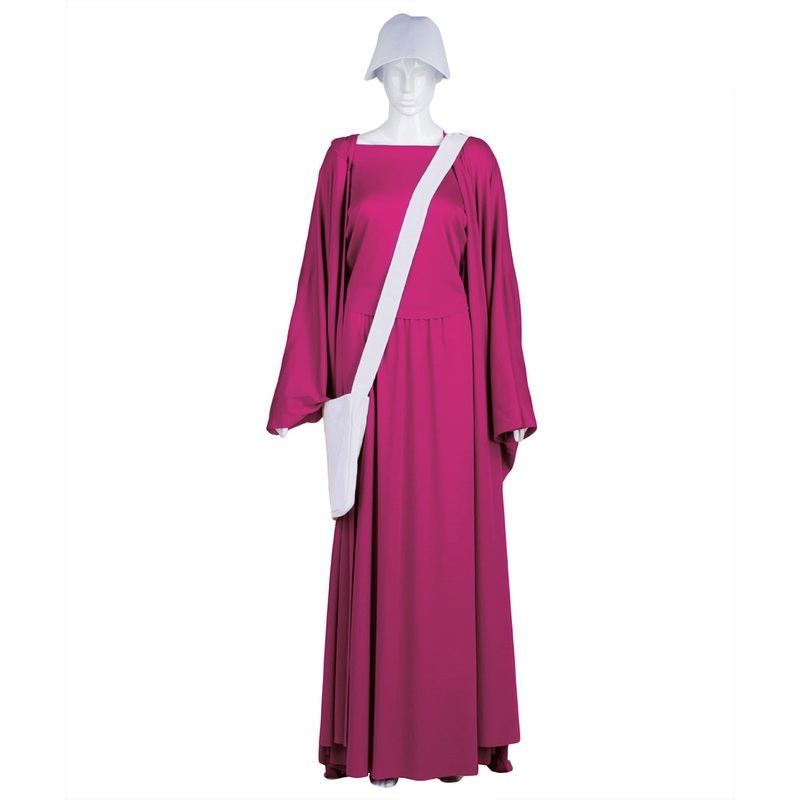 Women's Handmaid Full Set Costume | Purple Fancy Costume