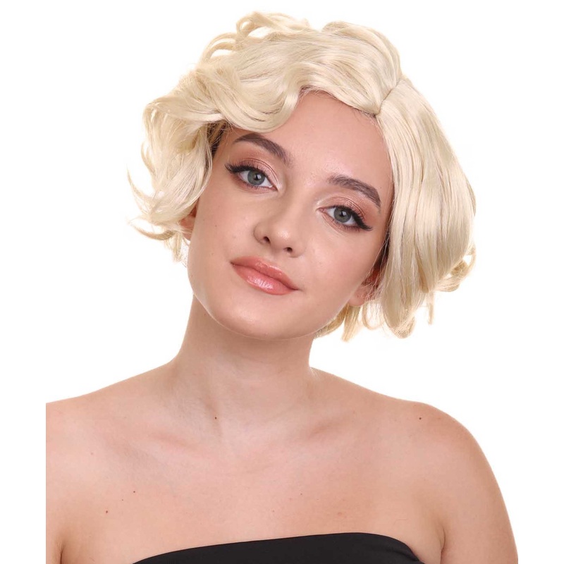 Blonde Jazz Women Wig |  Glamour Halloween Wig | Premium Breathable Capless Cap