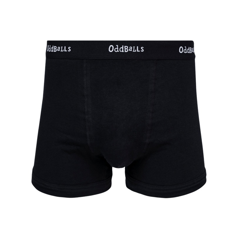 Classic Black - Mens Cotton Boxer Shorts