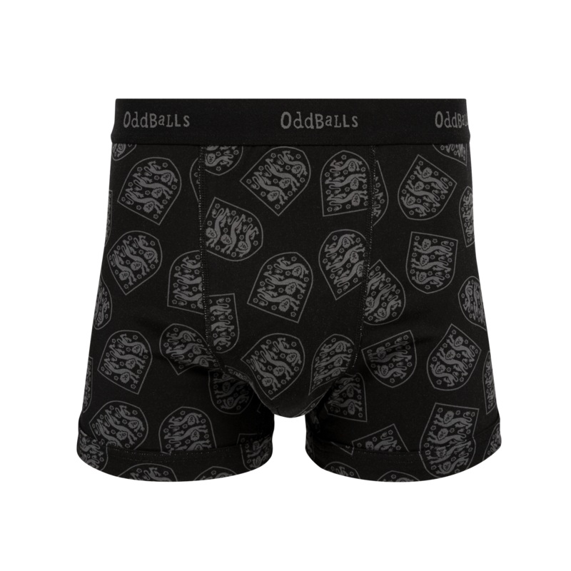 England FA Black - Mens Cotton Boxer Shorts