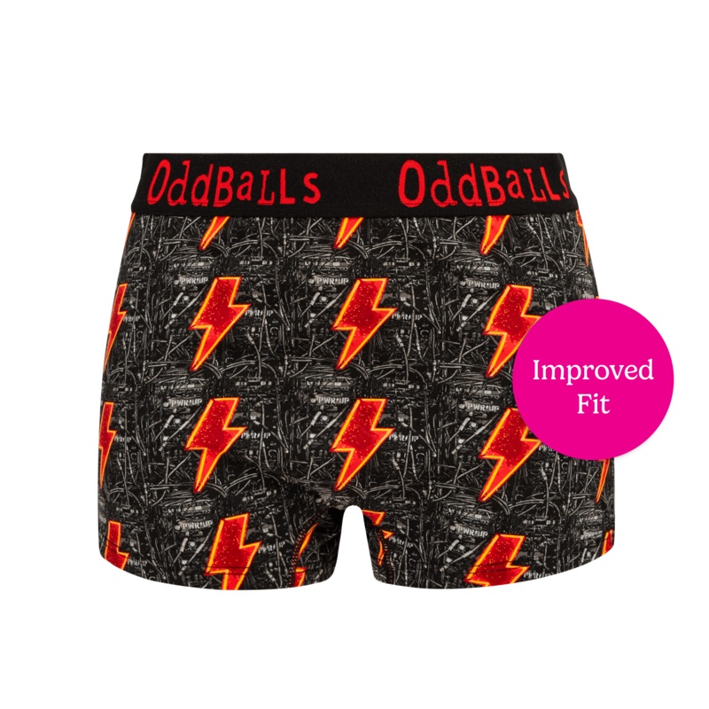 AC/DC PWR UP - Ladies Boxers|Size 6|Size 8|Size 10|Size 12|Size 14|Size 16|Size 18|Size 20