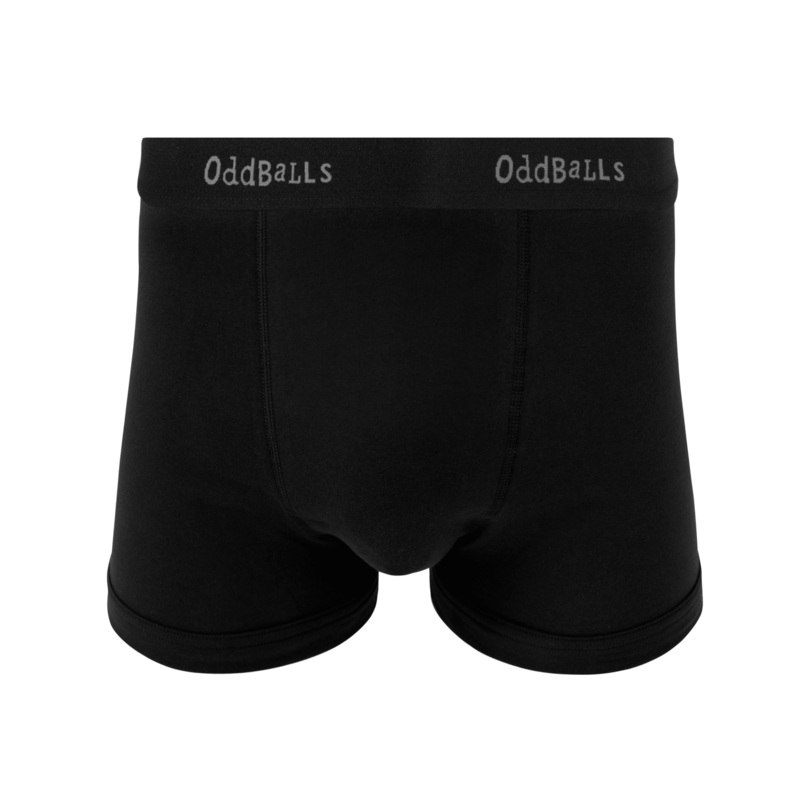 Black & Grey - Mens Cotton Boxer Shorts