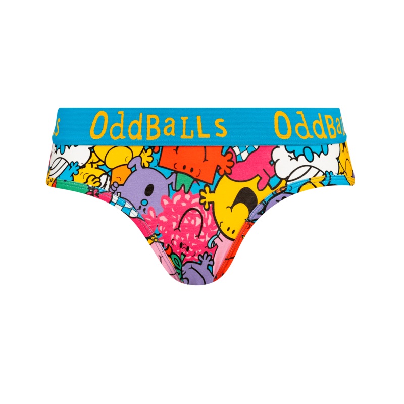 Mr Men Multi - Ladies Briefs|Size 6|Size 8|Size 10|Size 12|Size 14|Size 16|Size 18|Size 20