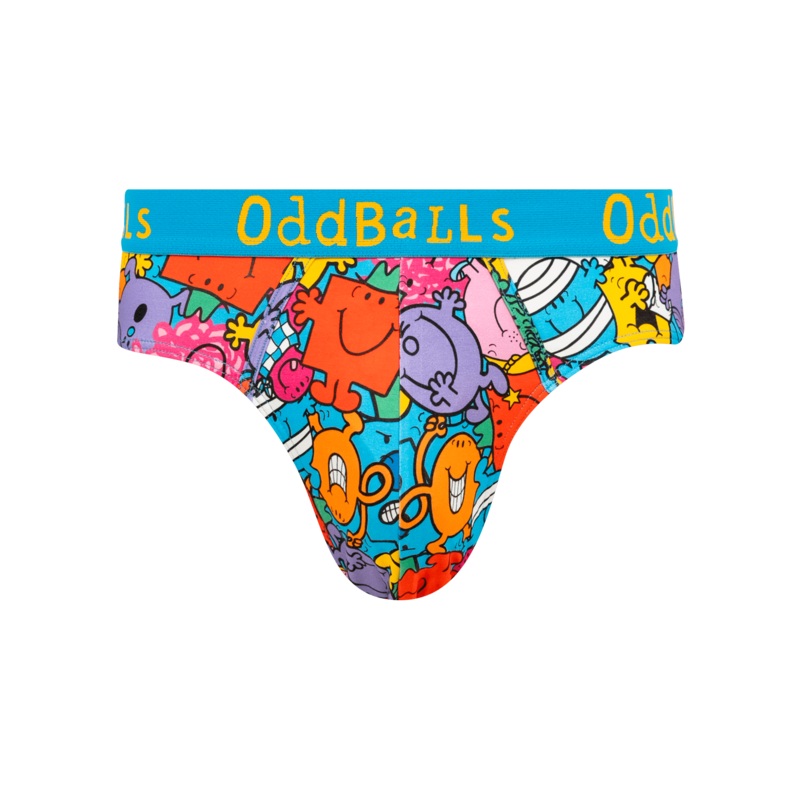 Mr Men Multi - Mens Briefs|XXS|XS|Small|Medium|Large|XL|2XL|3XL