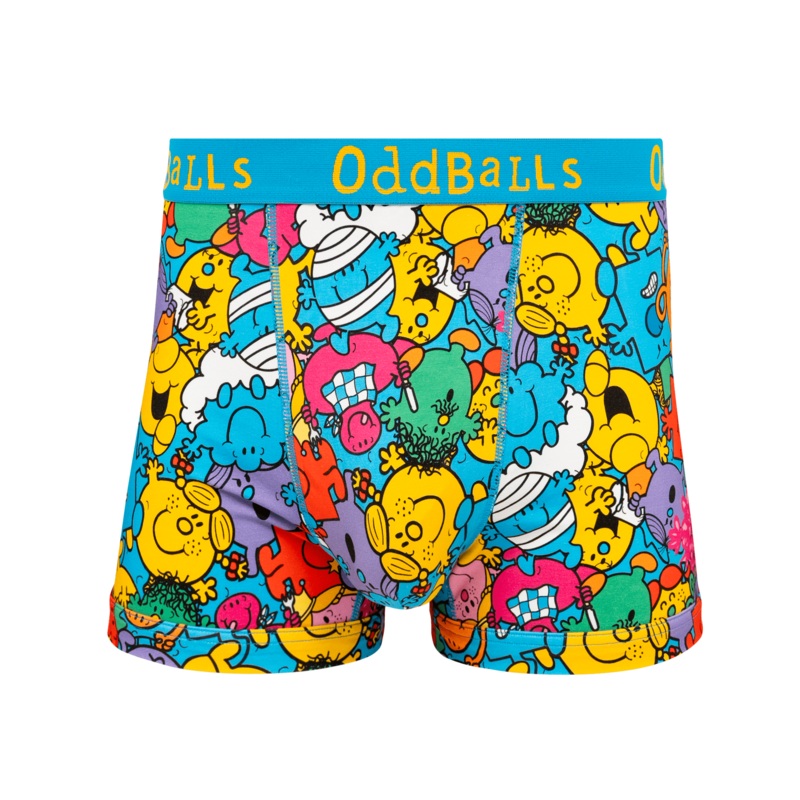 Mr Men Multi - Mens Cotton Boxer Shorts