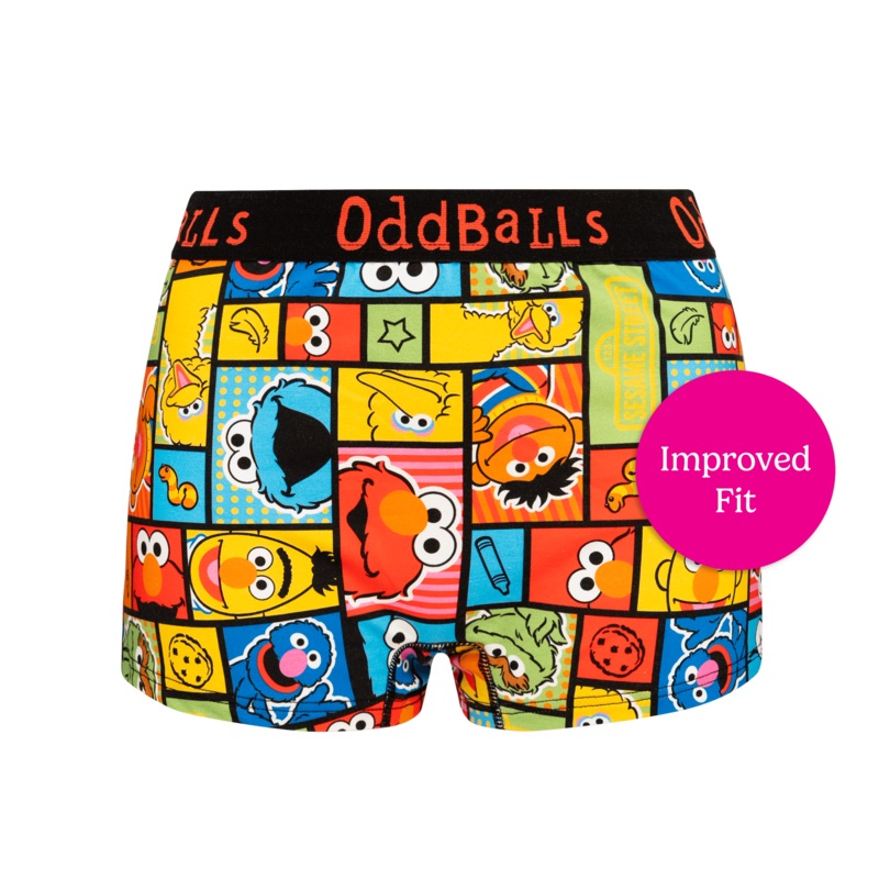 Sesame Street - Ladies Boxers|Size 6|Size 8|Size 10|Size 12|Size 14|Size 16|Size 18|Size 20