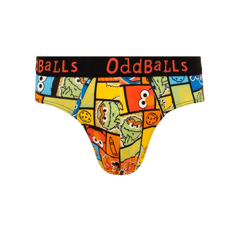 Sesame Street - Mens Briefs|XXS|XS|Small|Medium|Large|XL|2XL|3XL