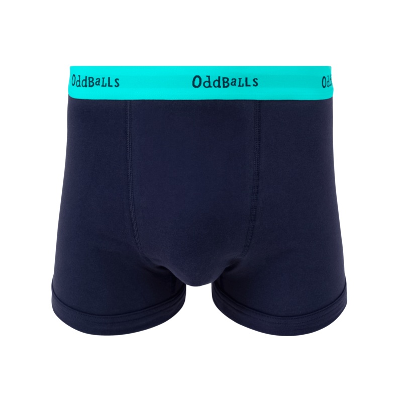 Navy & Bluebell - Mens Cotton Boxer Shorts
