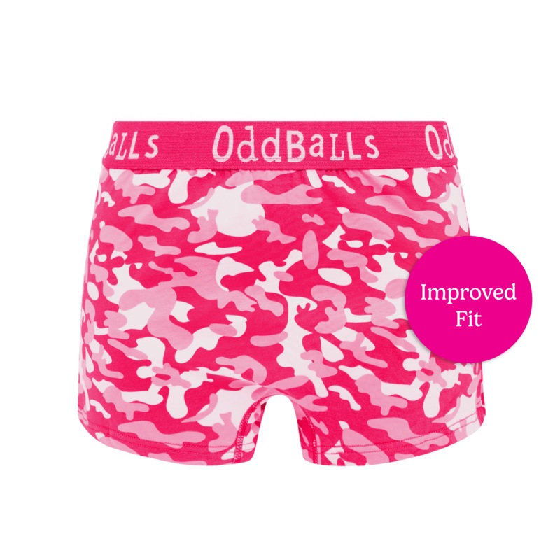 Pink Commando - Ladies Boxers|Size 6|Size 8|Size 10|Size 12|Size 14|Size 16|Size 18|Size 20