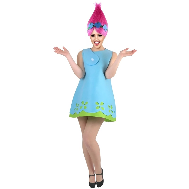 Women's Magical Troll Princess Halloween Bundle| Wig & Costume| Multiple Color & Size Options