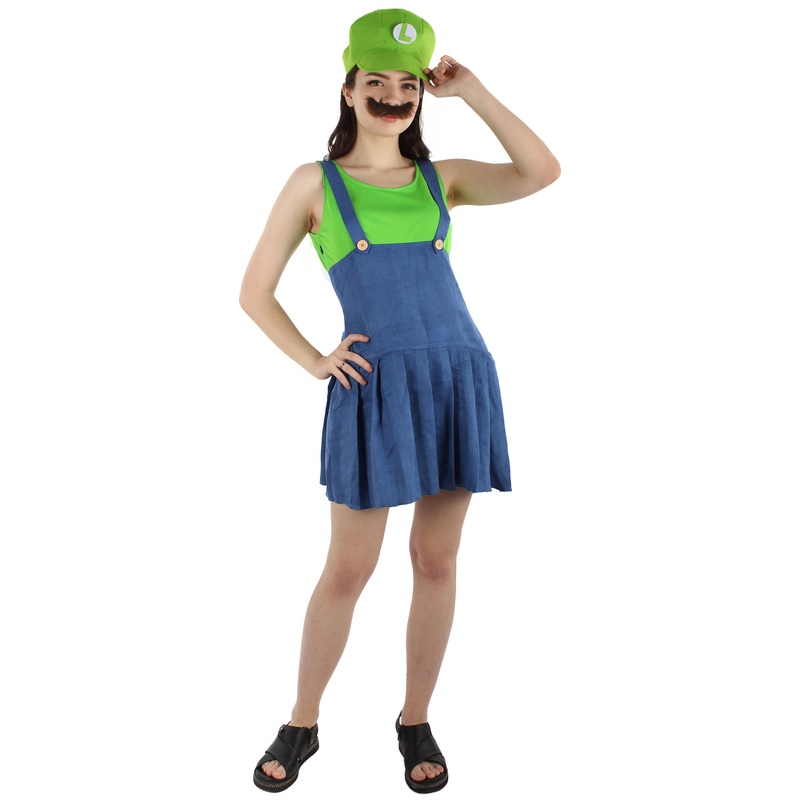 Women's 80'S Plumber Costume | Green Costume