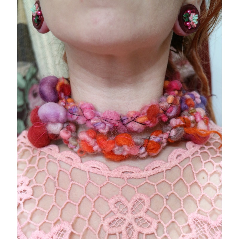 Yarn necklace no3 | Collier de laine no 3