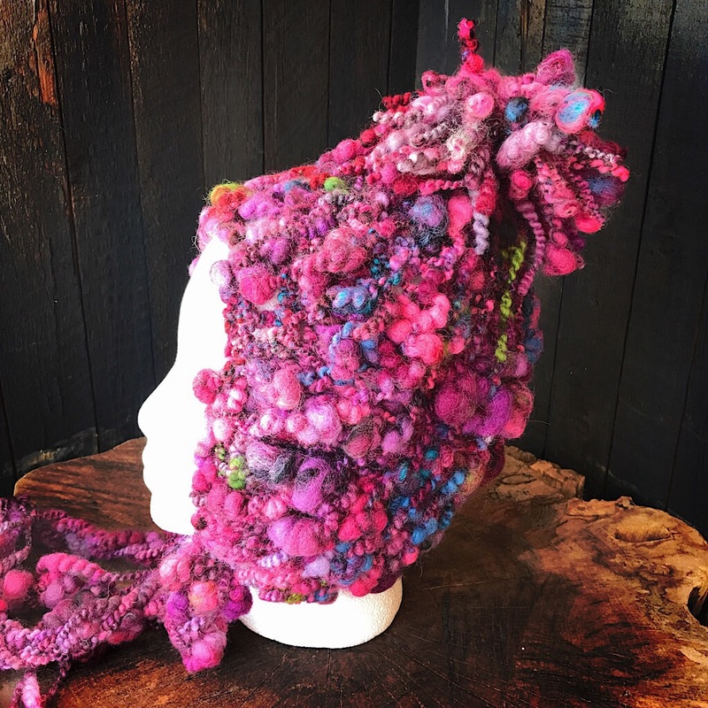 Deep purple hat