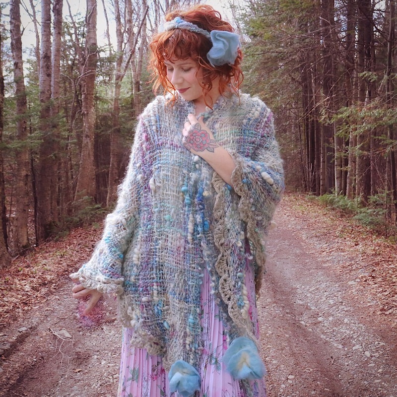 Blue shawl