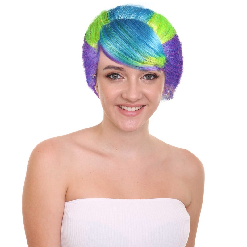 Colorful Babe Sexy Womens Wig | Braided Halloween Wig | Premium Breathable Capless Cap