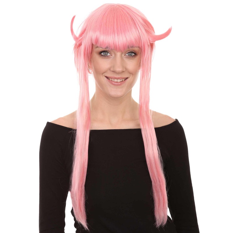 Comic Cutie Womens Wig | Pink Halloween Wig | Premium Breathable Capless Cap
