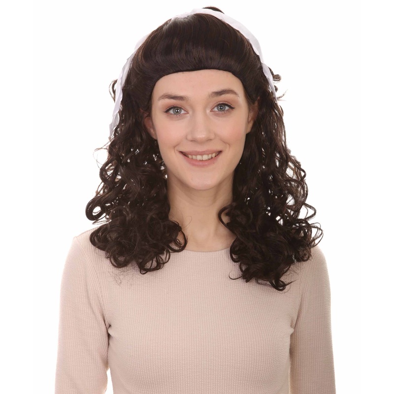 60's Homemaker Womens Wig | Dark Brown Vintage Wig | Premium Breathable Capless Cap