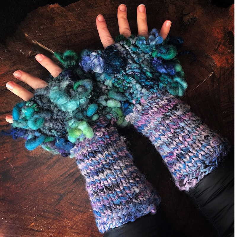 Blue Arm warmers