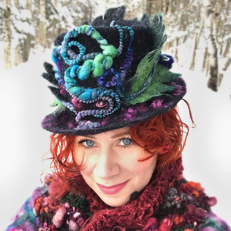 Felt top hat