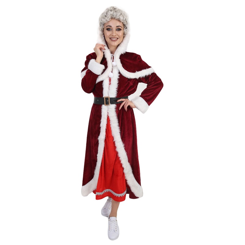 Women's Deluxe Classic Mrs. Santa Claus Costume | Multi Cosplay Xmas