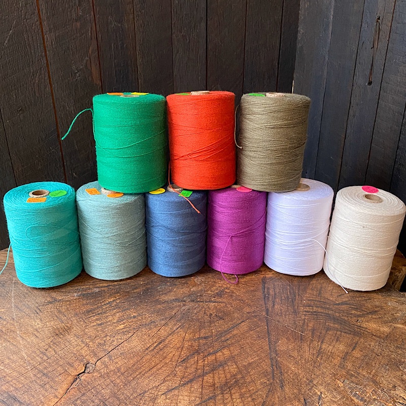 Weaving cotton thread for Audrey