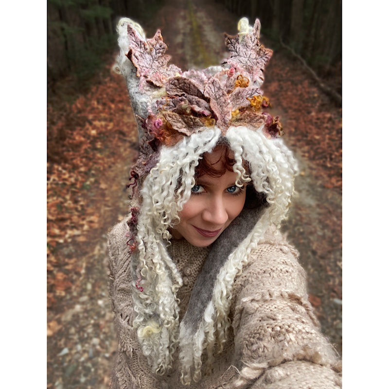 Lesprit des bois felted hood 2 size 23
