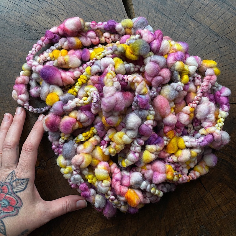 Orchid Jumbo boucle art yarn|105 grams|60 grams|80 grams