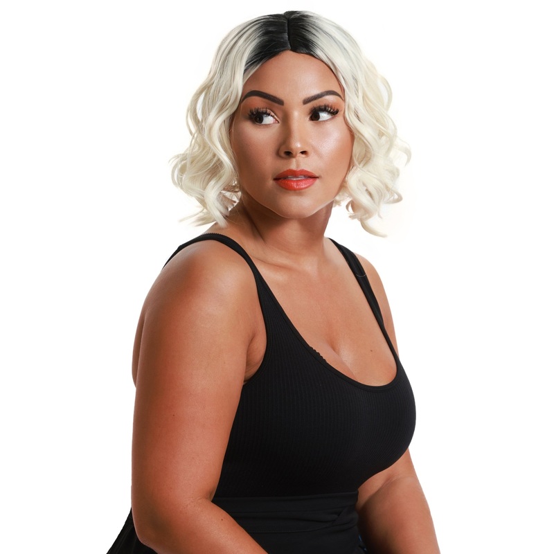 Womens VIVA Gigi Wig Multiple Color | Medium-Length wavy Hairpiece | Flame-Retardant Synthetic Fiber with Adjustable Breathable Cap for Halloween Party & Stage