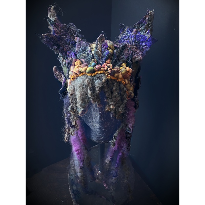 Forest spirit- felted hood