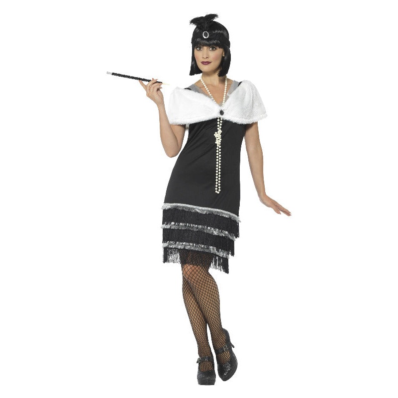 Flapper Costume Black wth Headband