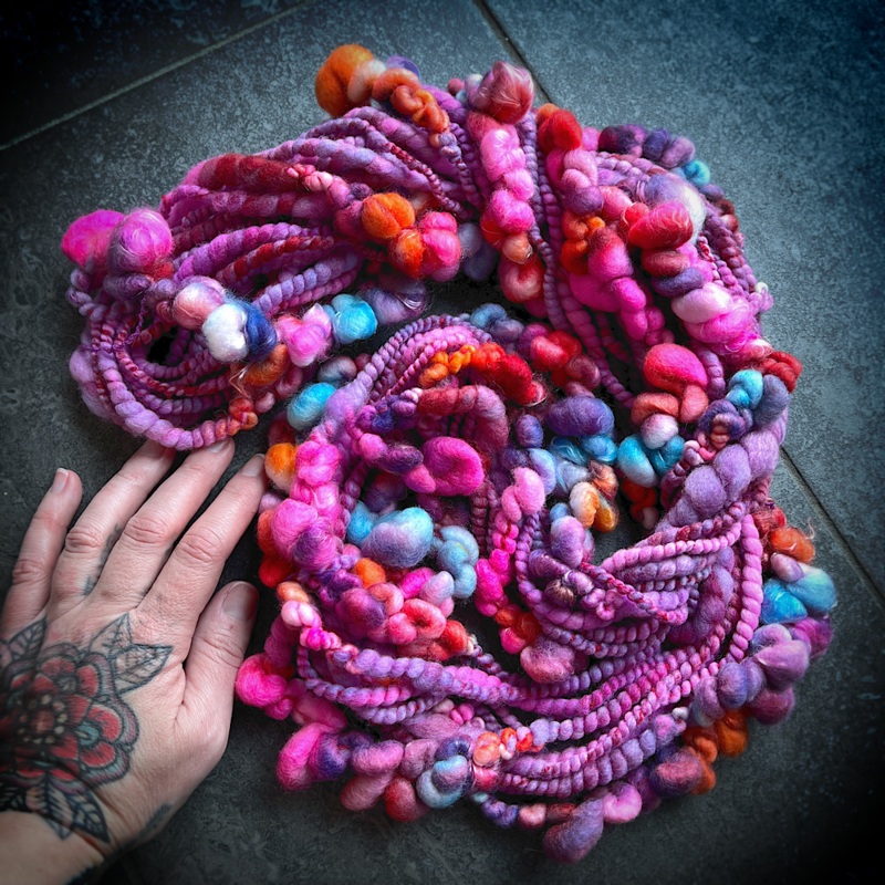 Floralies - bubbly art yarn|105 grams or 3.7 oz