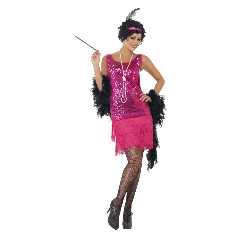 Funtime Flapper Costume Hot Pink