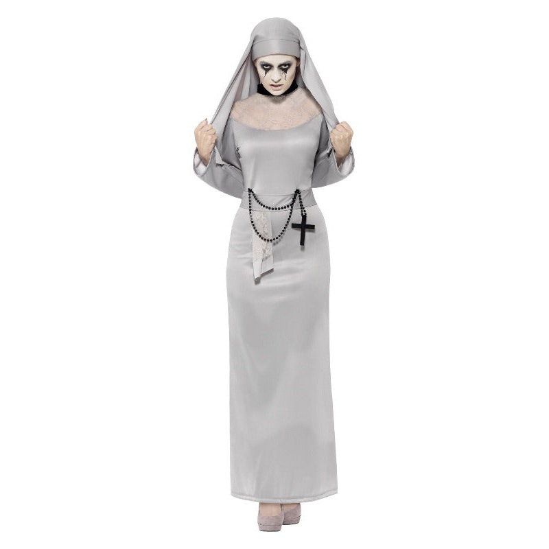 Gothic Nun Costume Grey|Large|Medium|Small