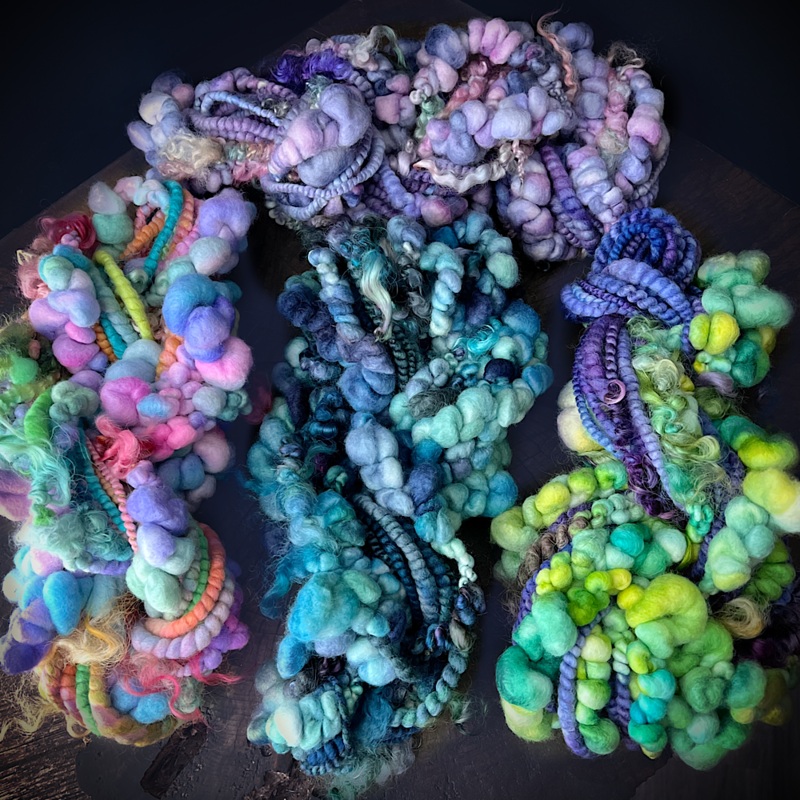 Old faves quatuor reserved for M. - set of jumbo art yarn