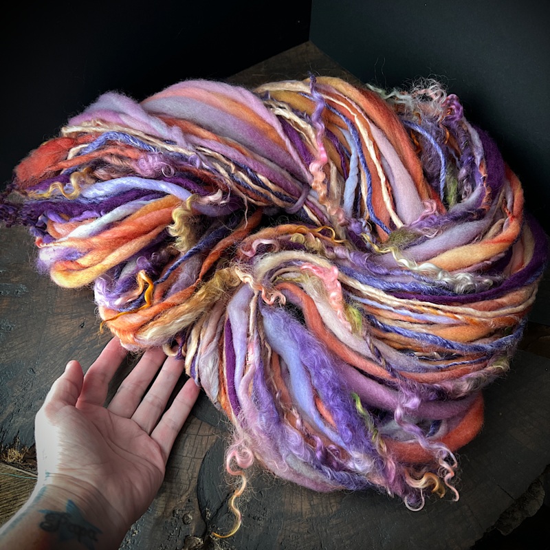 Art yarn single