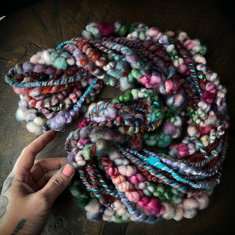 Behind shadows - art yarn|80 grams or 2.8 oz|115 grams or 4 oz