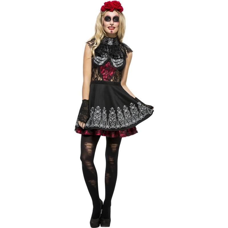 Fever Day of the Dead Costume|Small|Medium