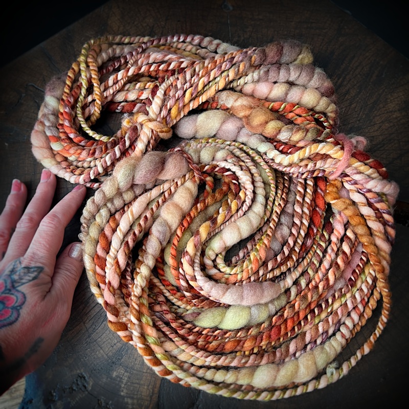 Golden Spring mini twist yarn|105 grams or 3.7 oz|90 grams or 3.1 oz