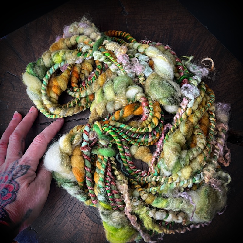 Spring salad - art yarn|75 grams or 2.6 oz