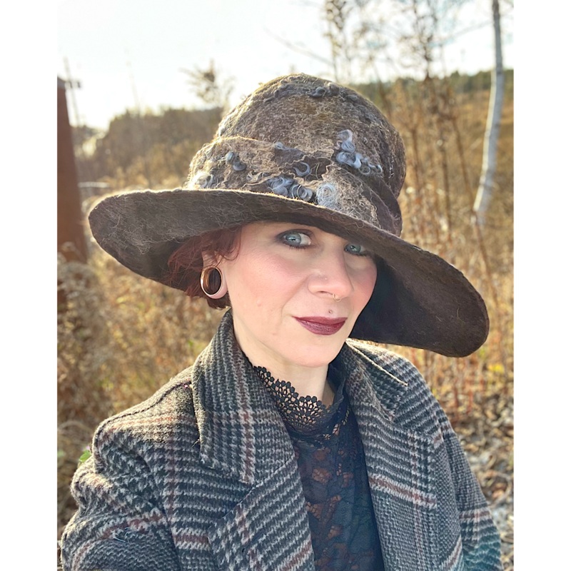 Felted cloche hat- 23