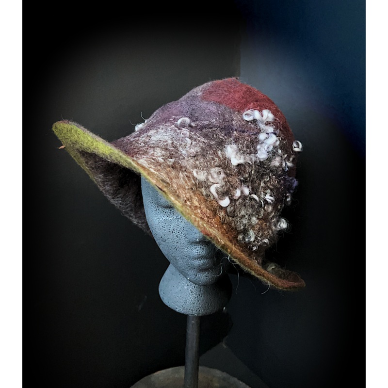 Felted cloche hat- 24