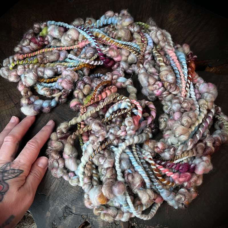 Misty days - art yarn|100 grams or 3.5 oz|95 grams or 3.3 oz