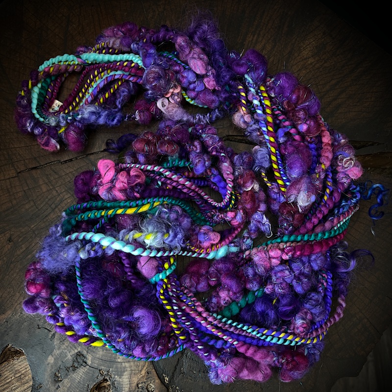 Violet intense - art yarn|100 grams or 3.5 oz|65 grams or 2.3 oz|70 grams or 2.5 oz