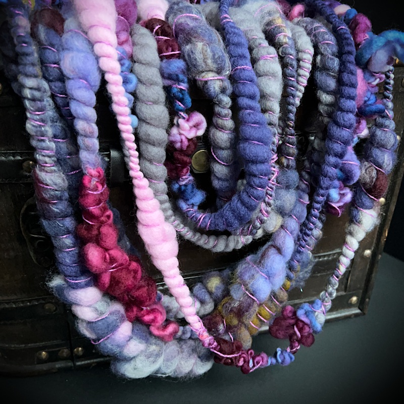 Amethyst art yarn|3.1 oz or 85 grams|2 oz or 55 grams