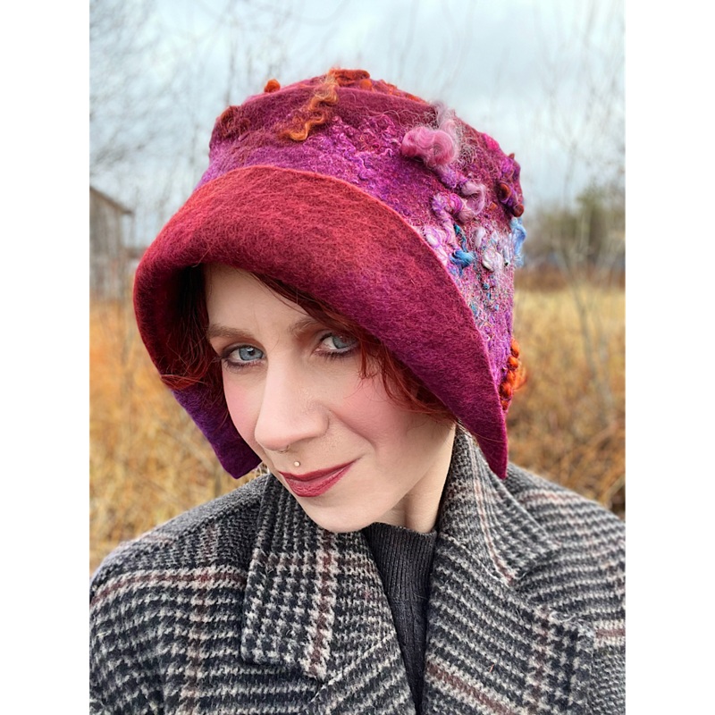 Felted flappers hat- 23