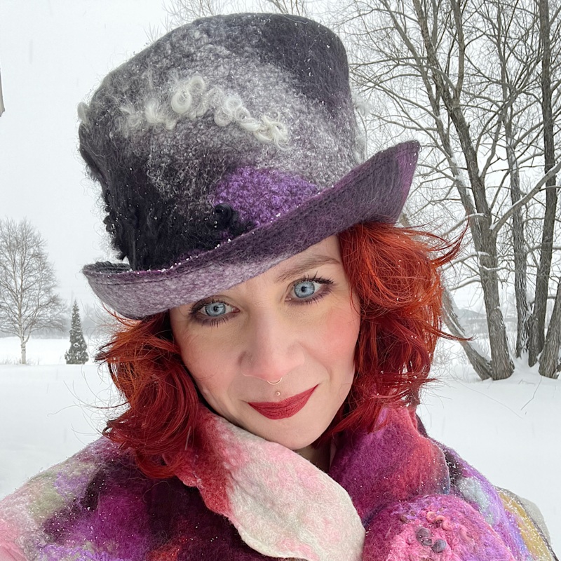 Felted top hat  - 22 3/4
