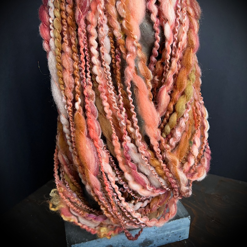 Hand spun knitting art yarn|1.7 oz|2.3 oz